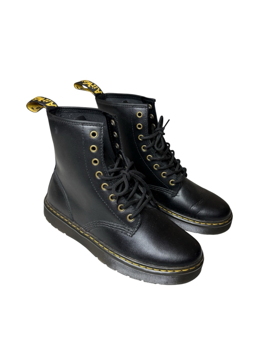 Dr Martens Boots Size 9 Black AirWair Zavala AW004 Punk Combat Unisex